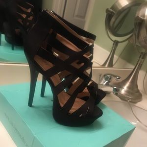 Black stiletto heels-Cathy Jean Brand